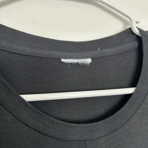 Adidas (M) Black Knot-Front T-Shirt - Picture 4 of 7